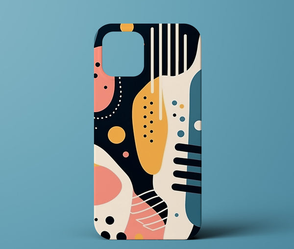 Black Abstract Art Phone Case