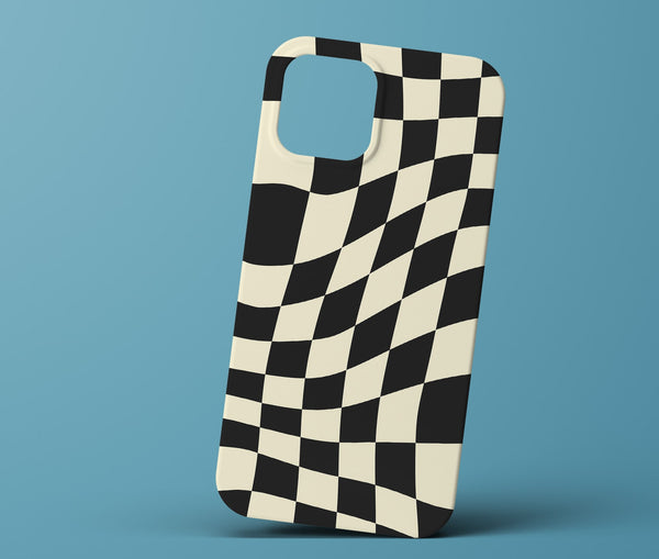 Black checkered phonecase