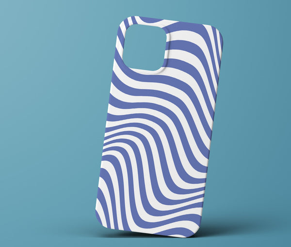 Blue and white phonecase