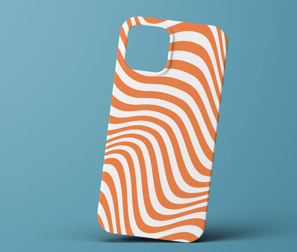 Orange and white phonecase