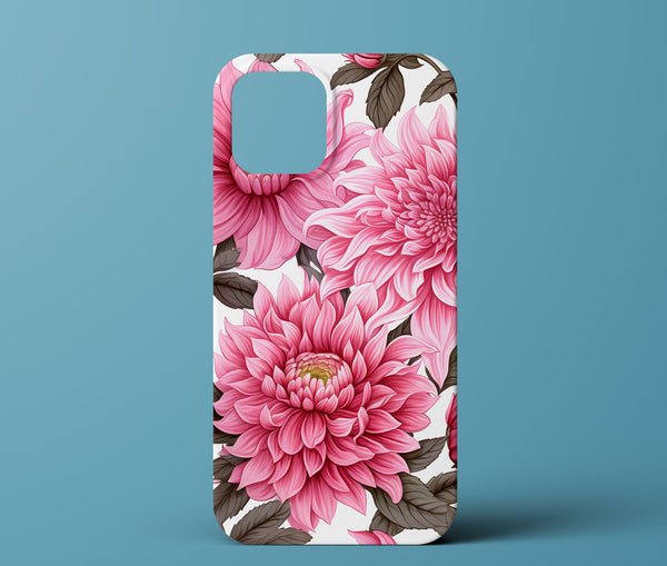 Pink flower phone case