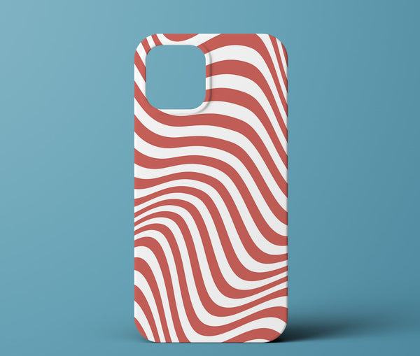 Red and white phone case