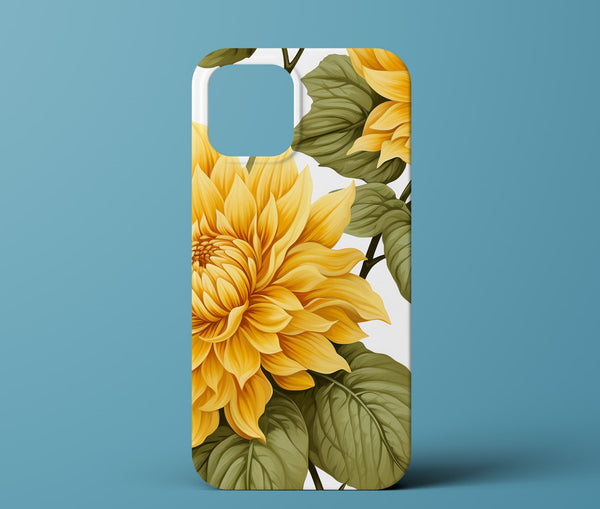 Yellow flower phone case