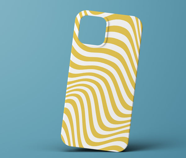 Yellow and white phonecase