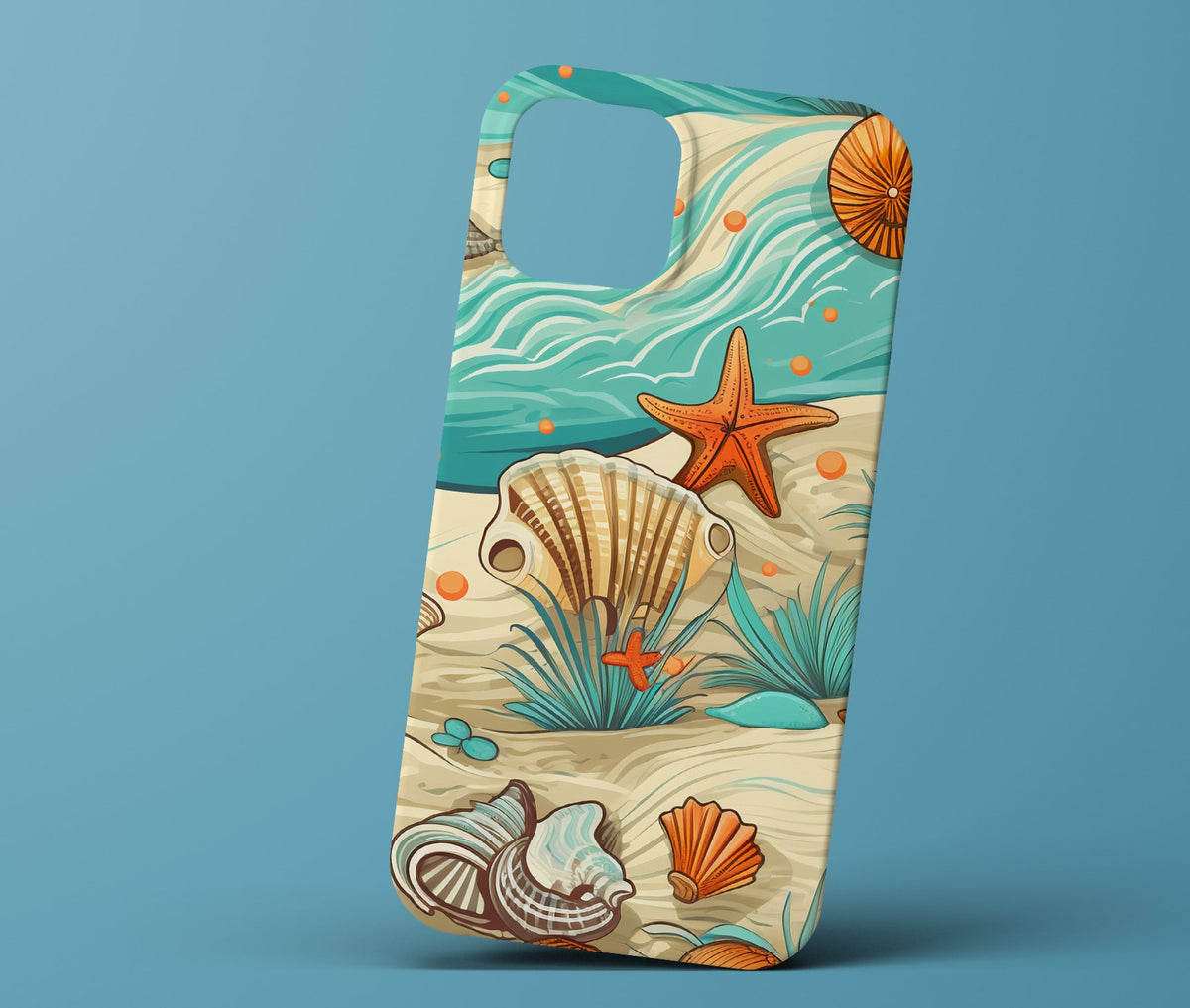 Beach and Seashell Phonecase