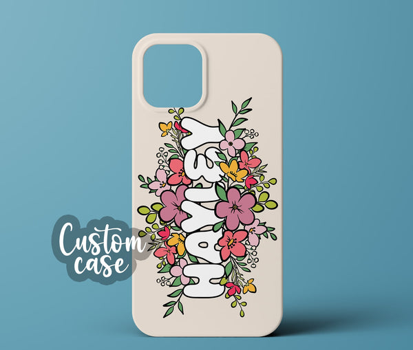 Beige personalized phone case