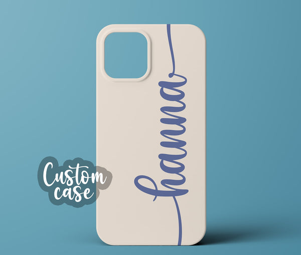 Beige personalized phone case