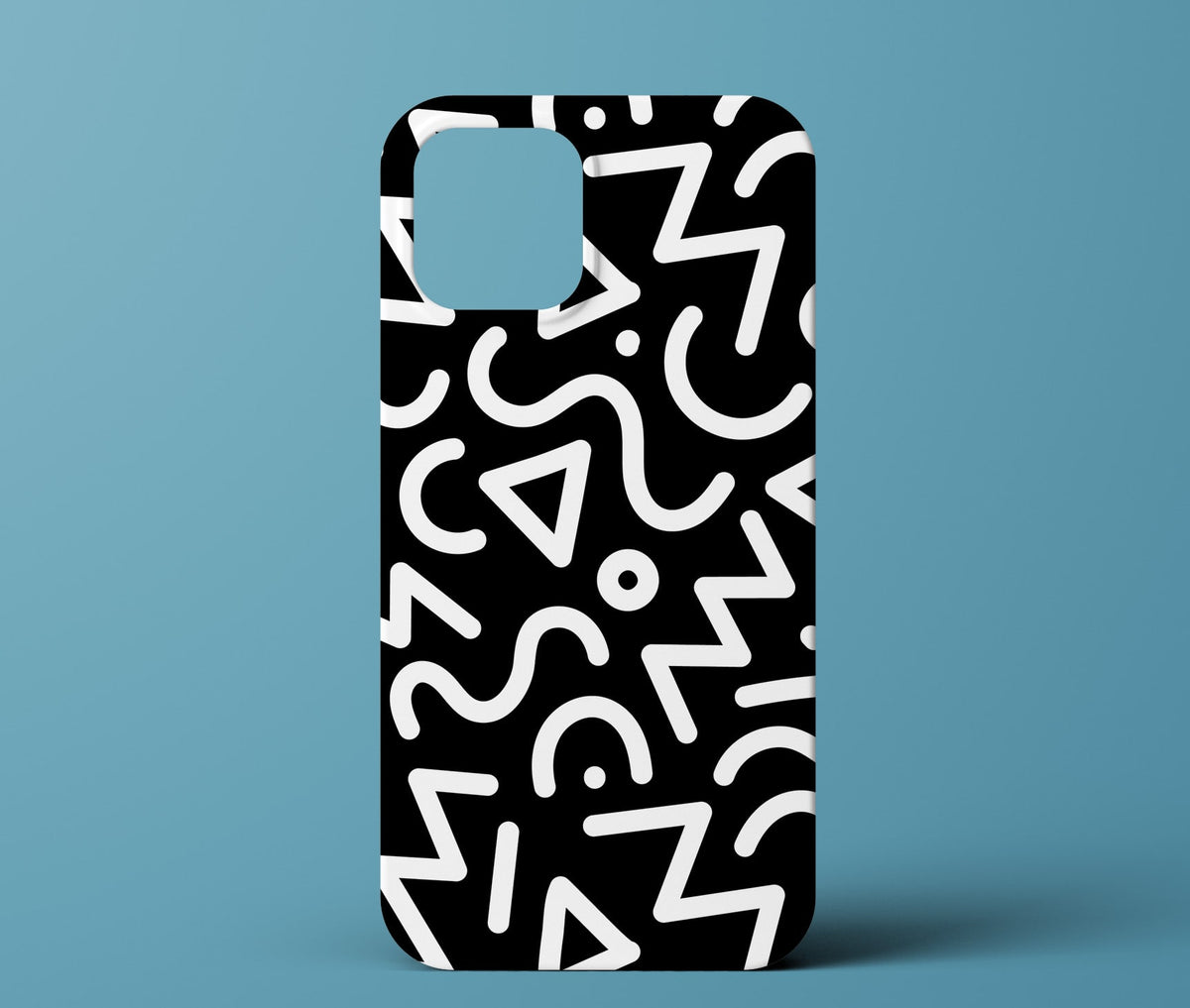 Black and white phone case