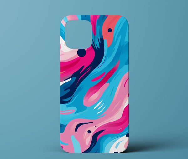 Blue Abstract Art Phone Case