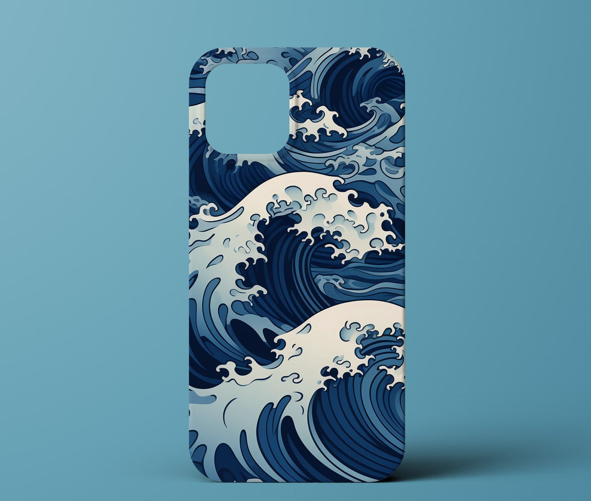 Blue waves phone case