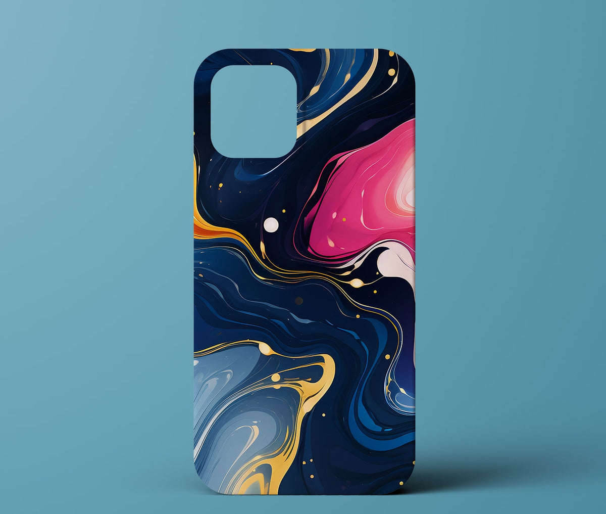 Blue and Pink Marble Phone Case