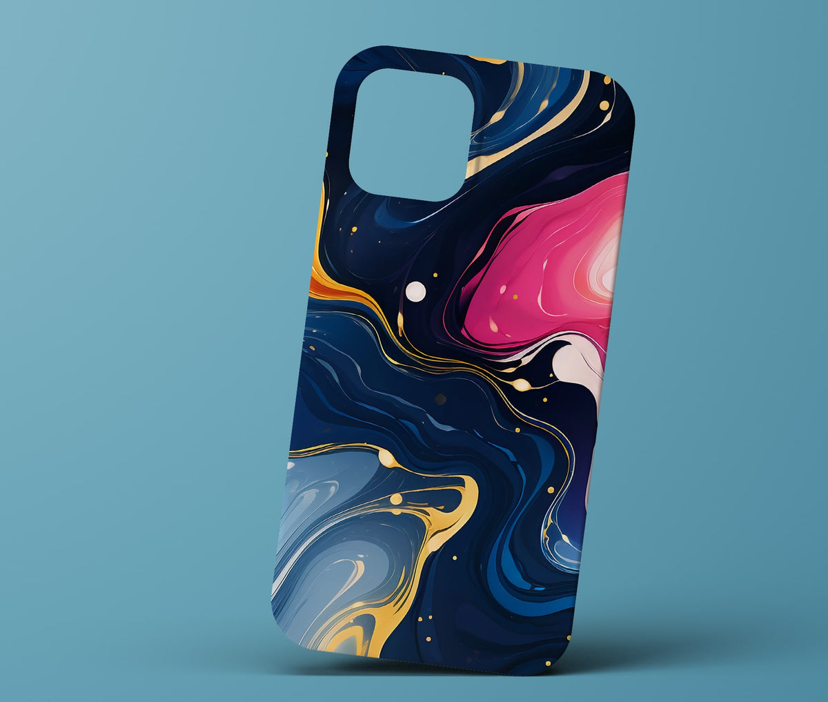 Blue and Pink Marble Phonecase