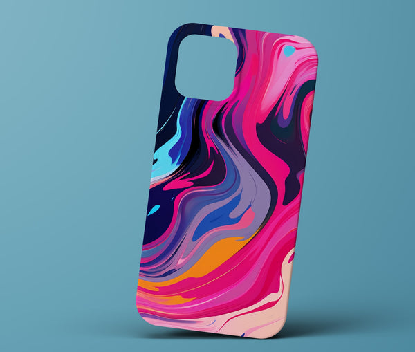 Blue and pink marble phonecase