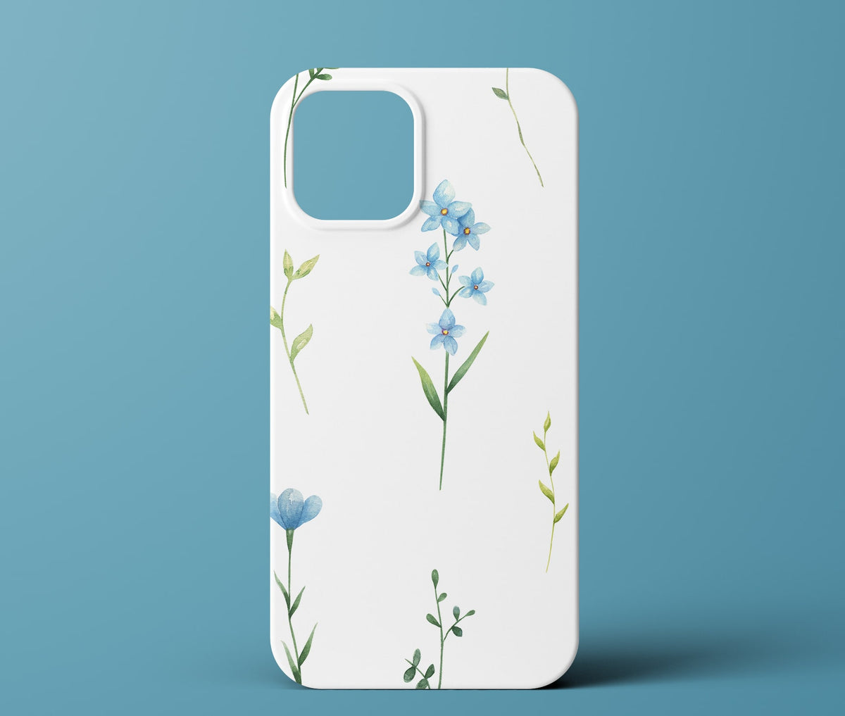 Blue flower phone case
