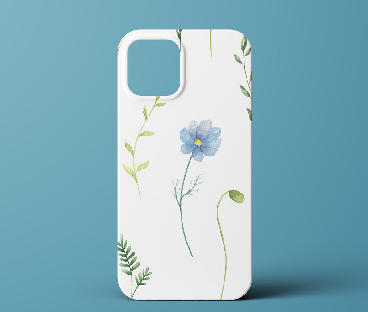 Blue flower phone case