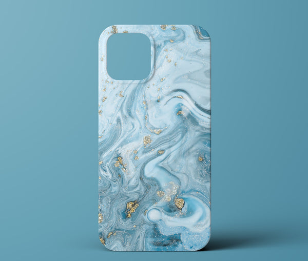 Blue marble phone case