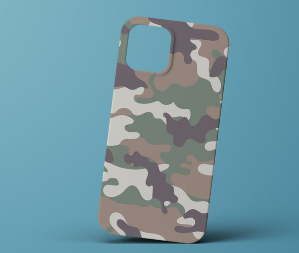 Brown and green camo phonecase