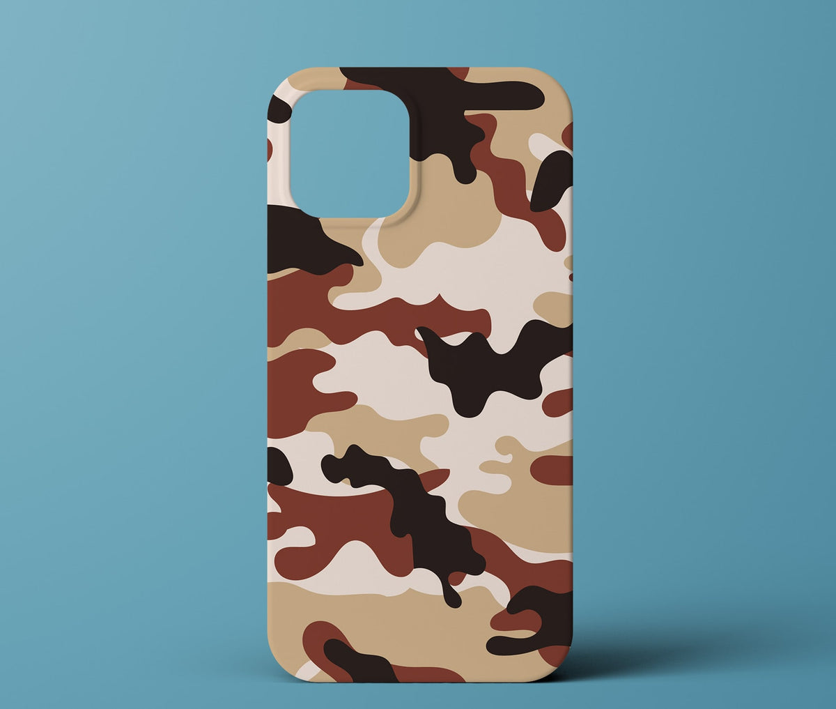 Brown camo phone case