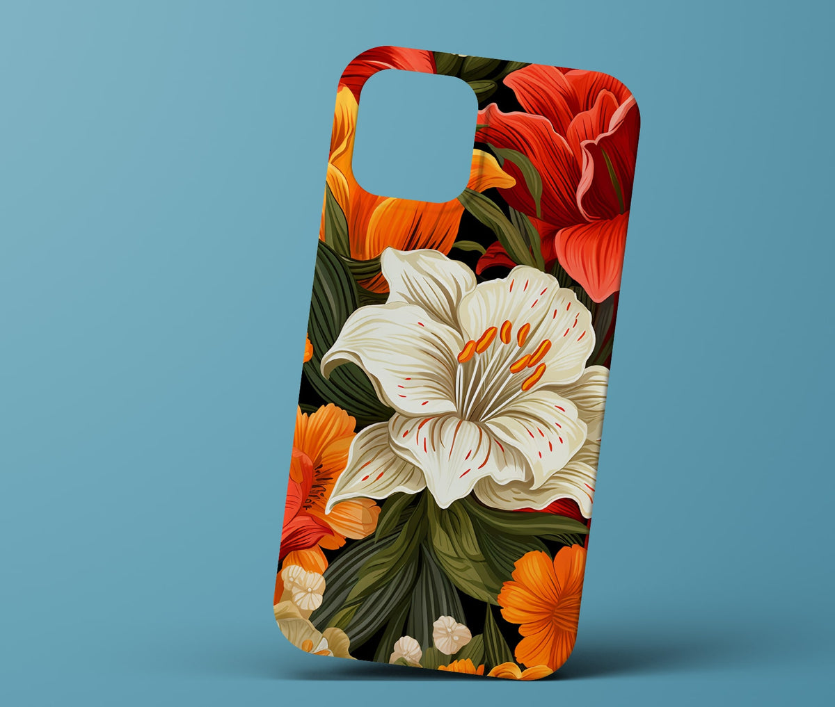 Colorful flower phonecase