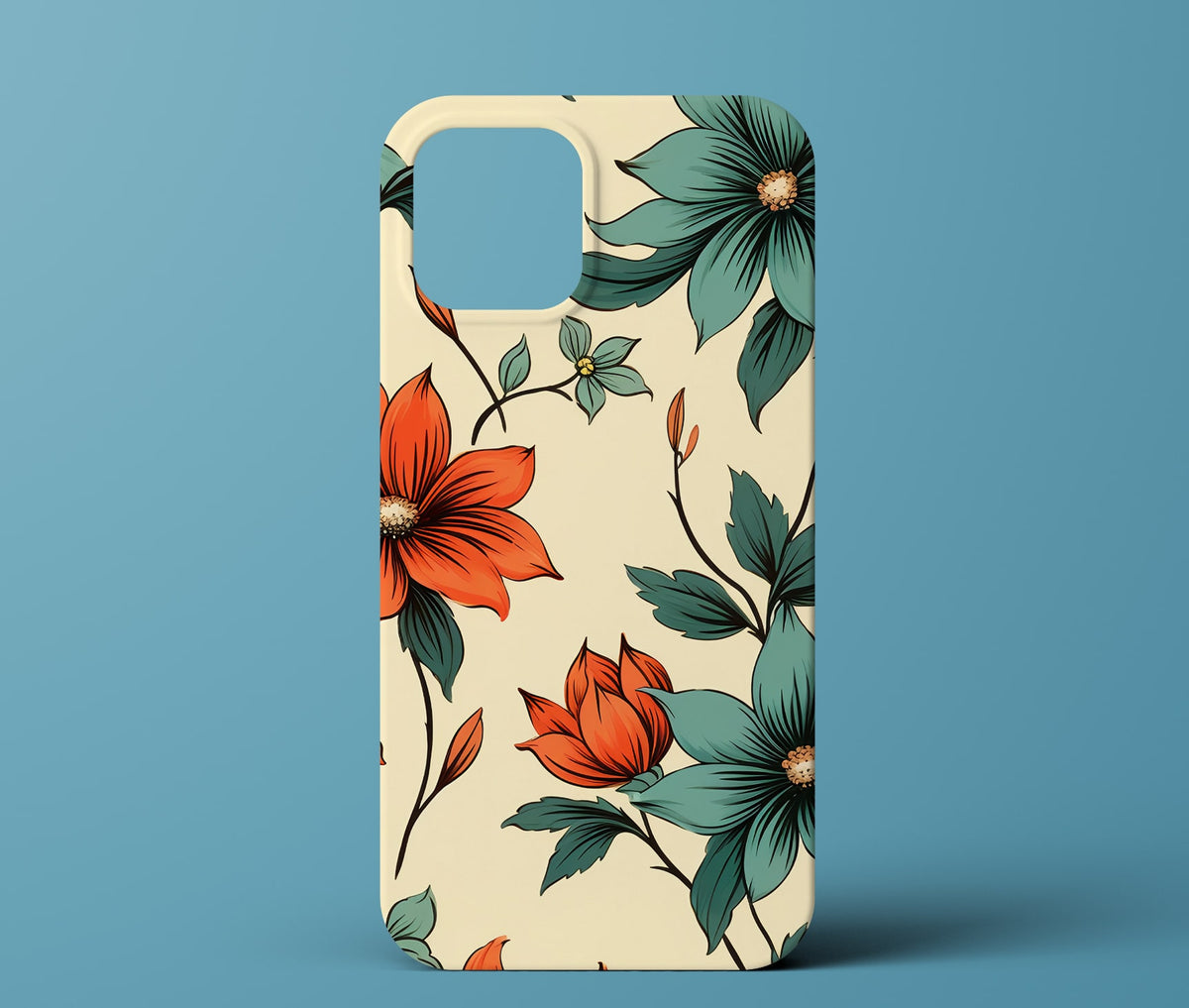 Colorful flowers phone case