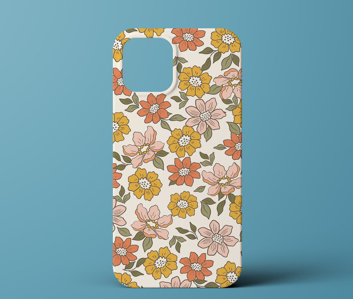 Colorful flowers phone case