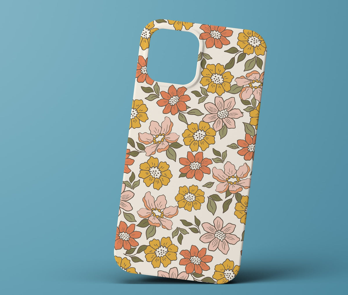 Colorful flowers phonecase