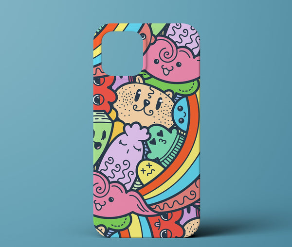 Colorful cartoon phone case