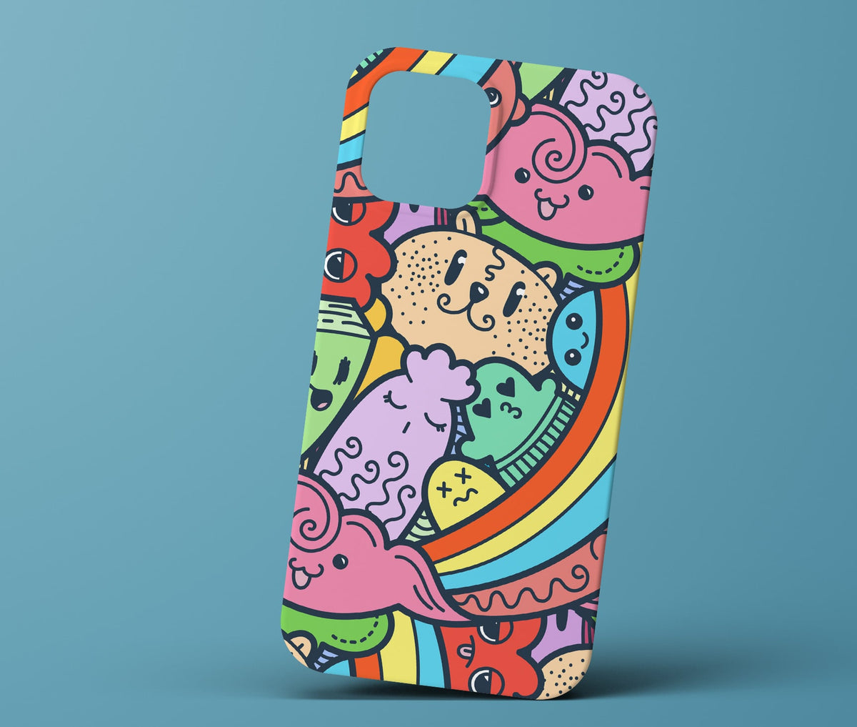 Colorful cartoon phone case