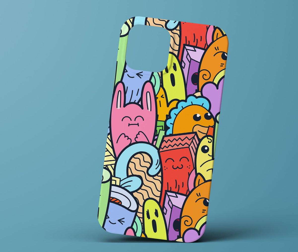 Colorful doodle phonecase