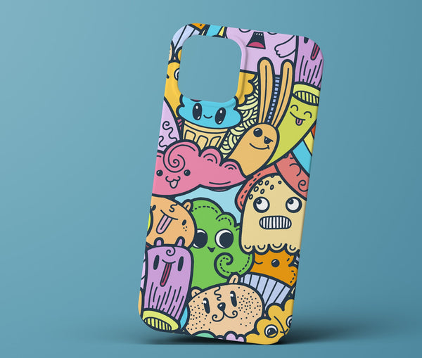 Colorful doodle phonecase