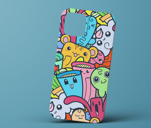 Colorful doodle phonecase
