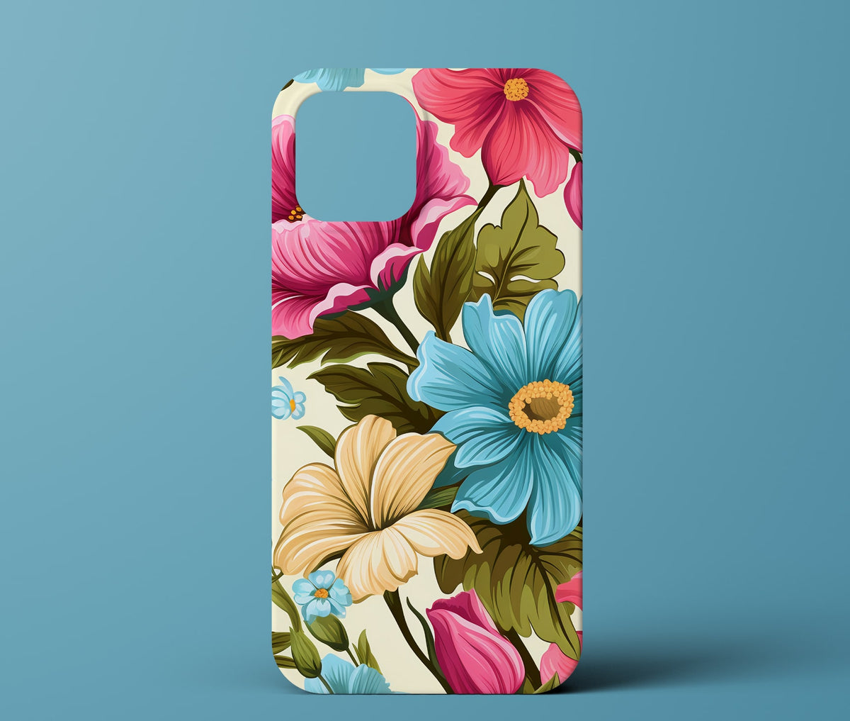Colorful floral phone case