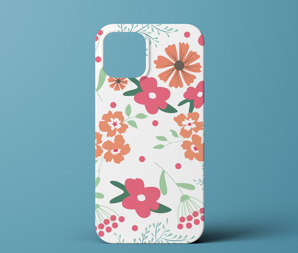 Colorful floral phone case