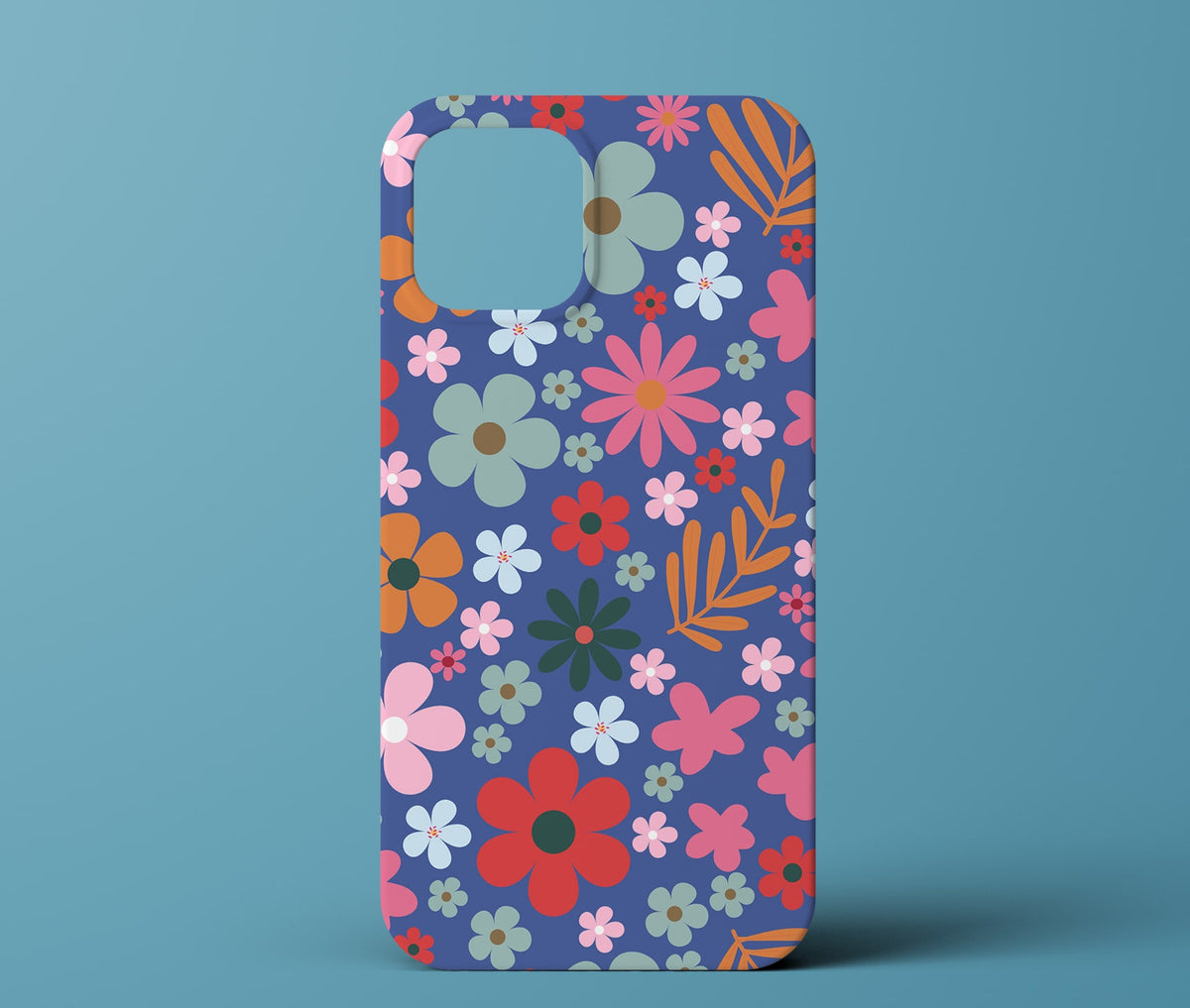 Colorful flower phone case