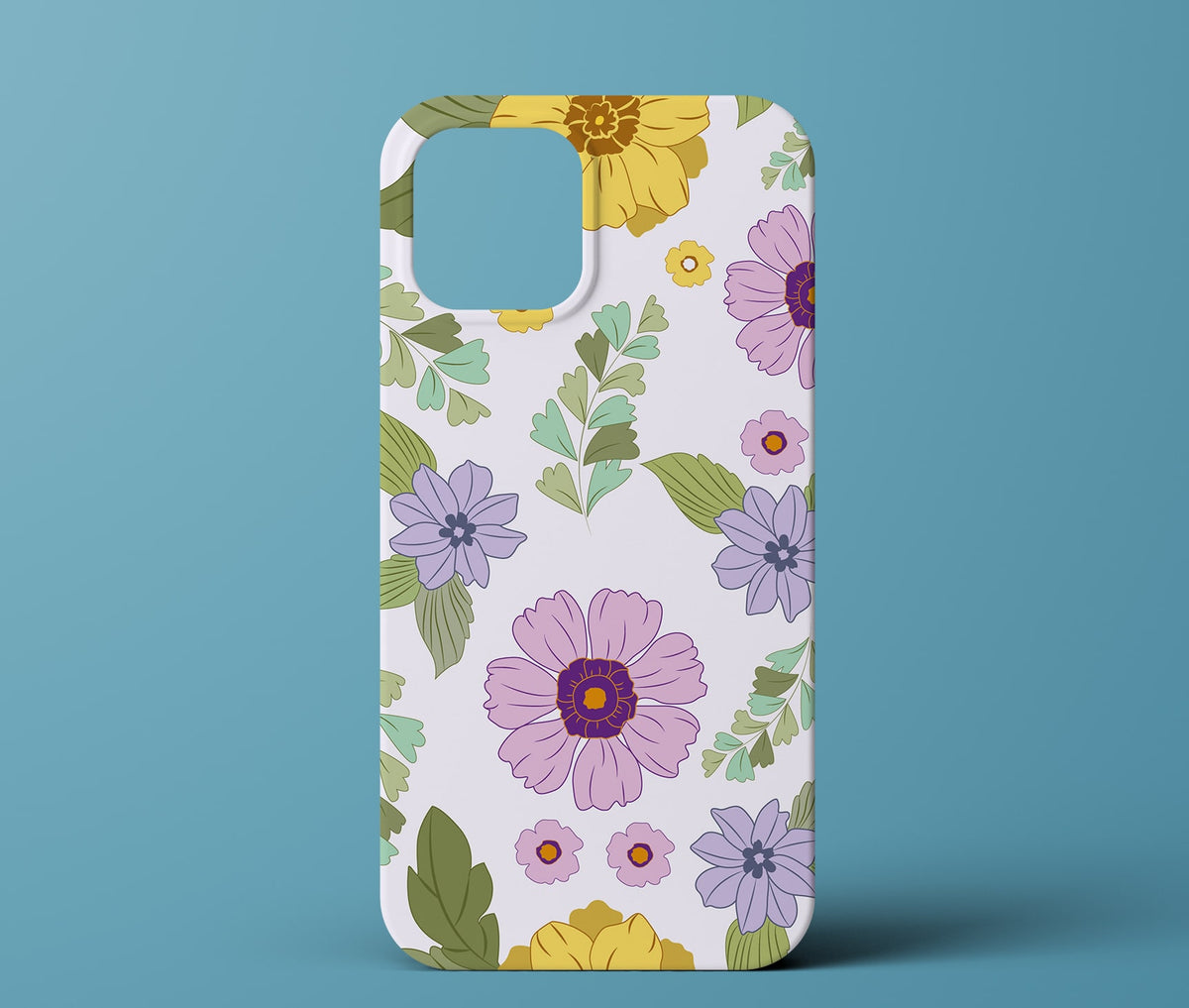Colorful flower phone case