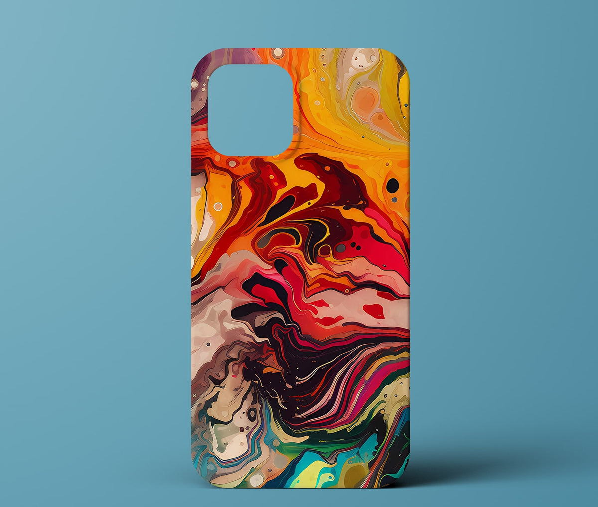 Colourful marble phone case