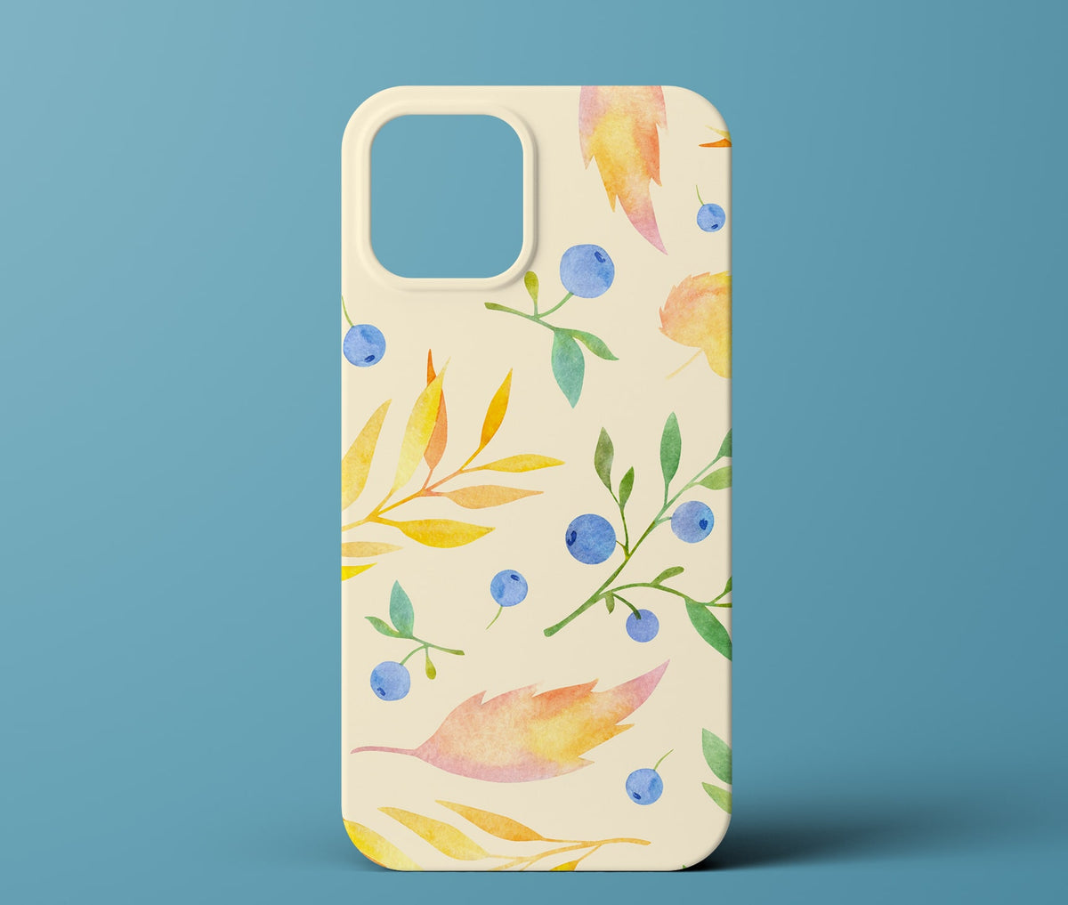 Cream fall phone case