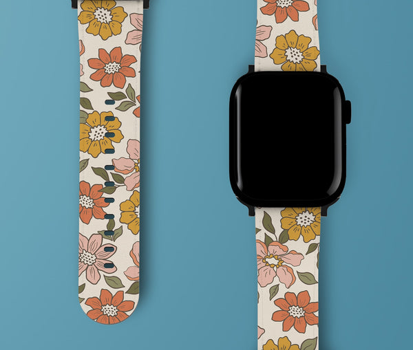 Floral watch band