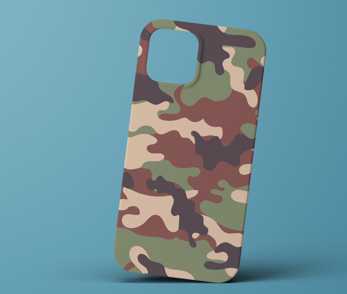 Green and brown camo phonecase