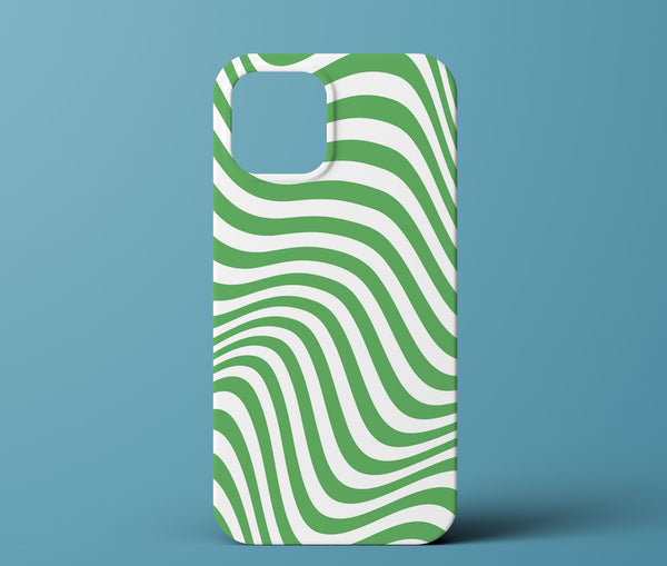 Green and white phone case