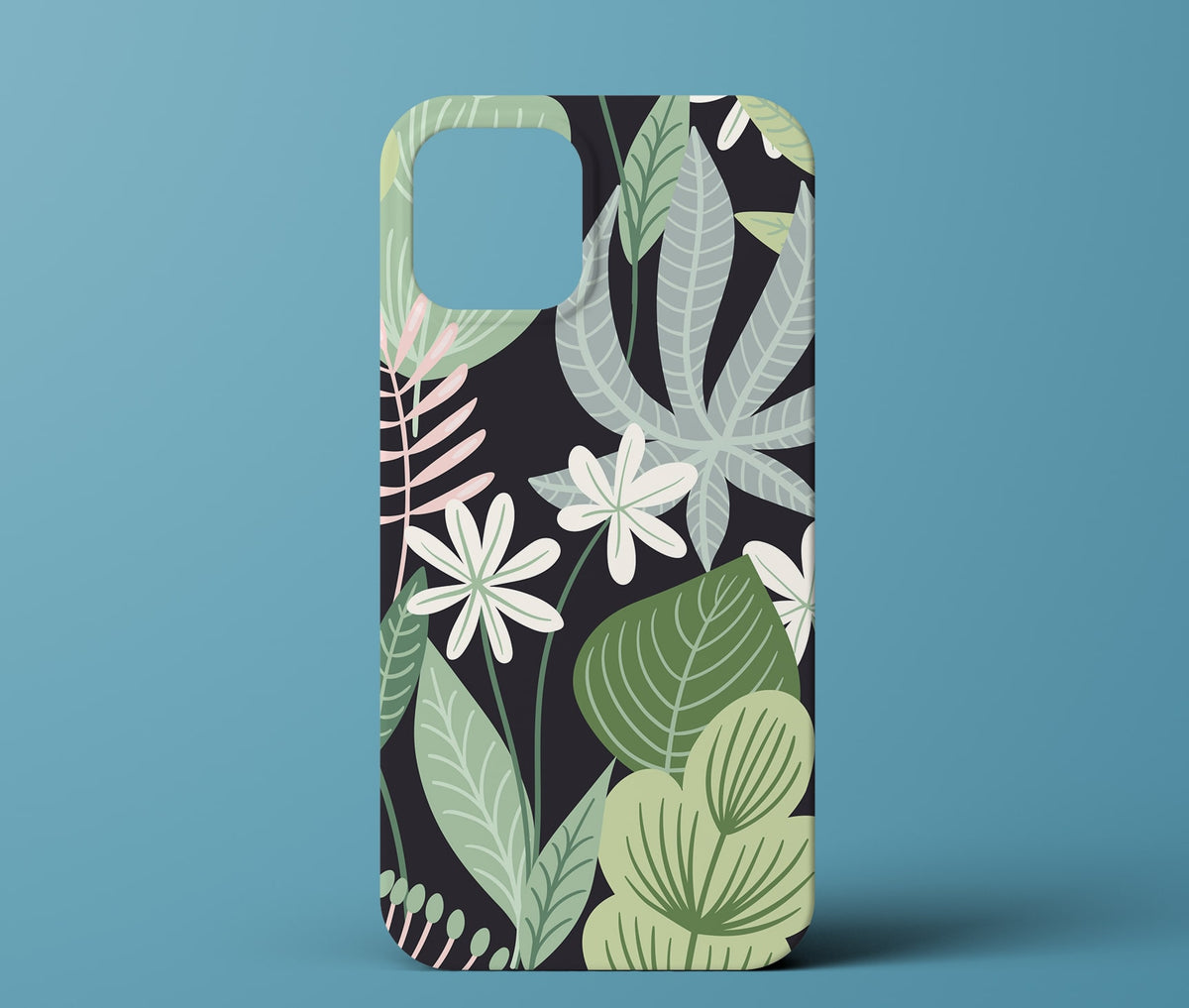 Green leaf phone case