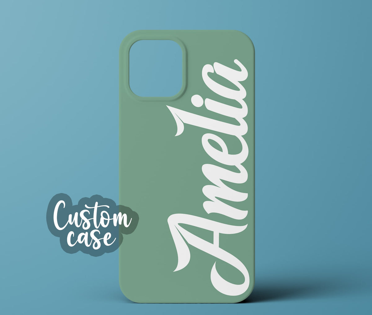 Green personalized phone case