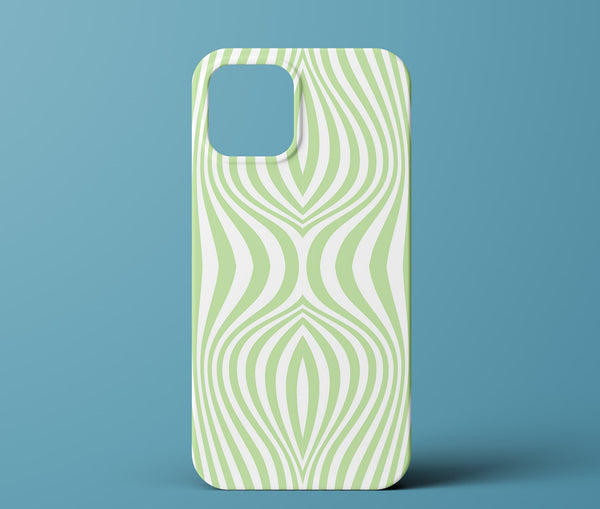 Groovy green phone case