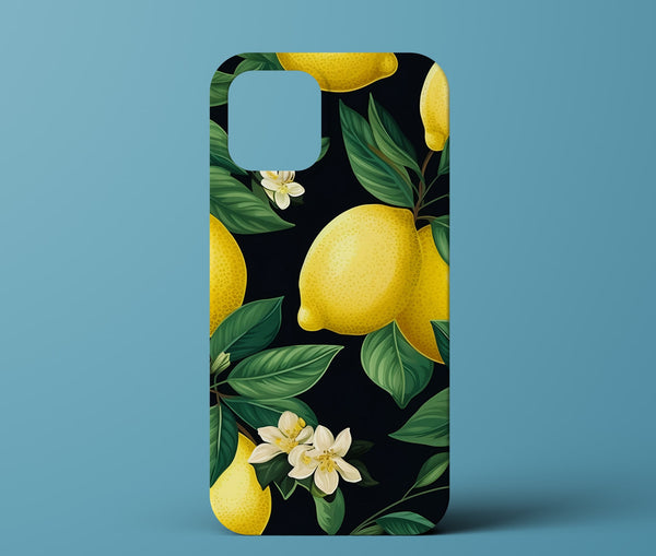 Lemon Black Phone Case