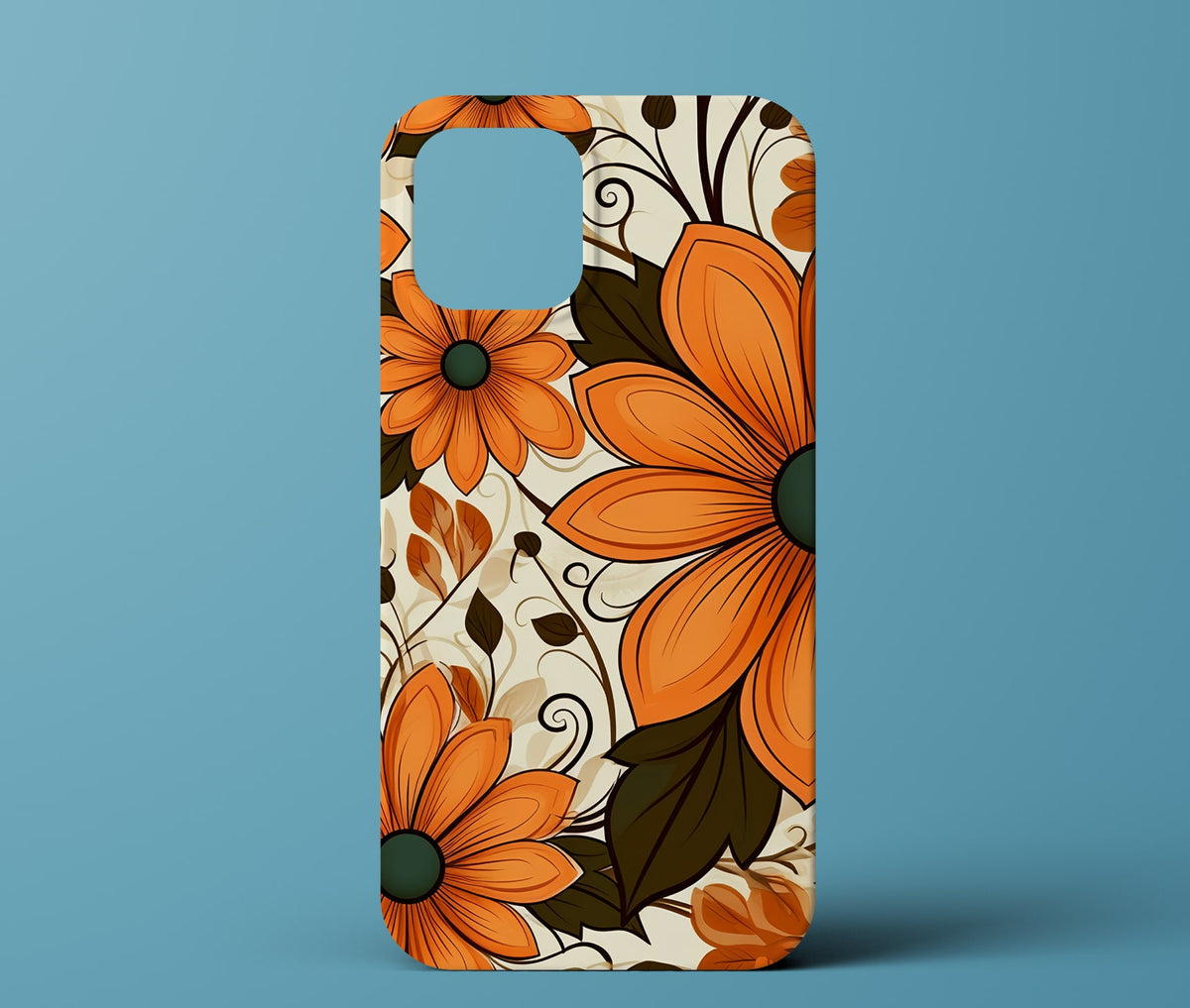 Orange Flower Phone Case