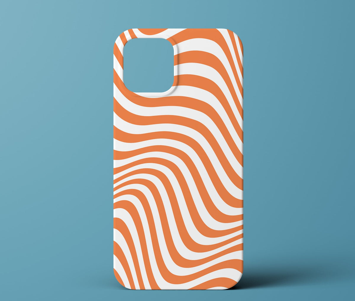 Orange and white phone case