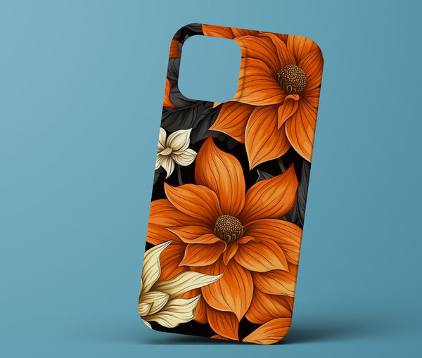 Orange flower phonecase