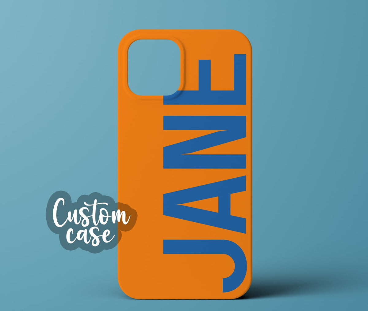 Orange personalized phone case