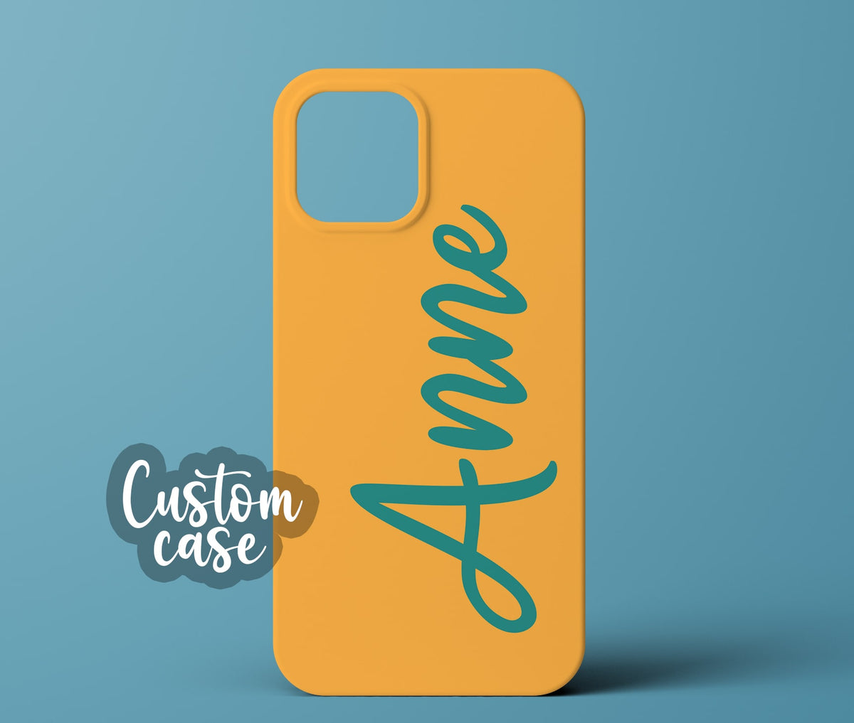 Orange personalized phone case