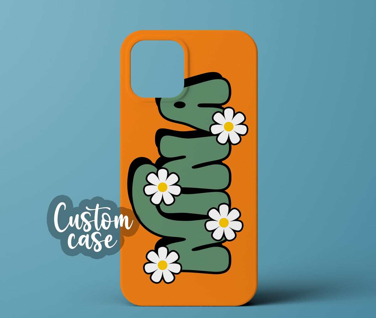 Orange personalized phone case